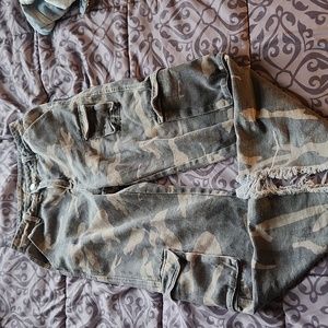 Camo cargos
